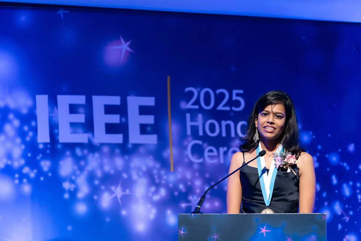 Aishwarya Bandla, 2025 IEEE Theodore W. Hissey Outstanding Young Professional Award recipient